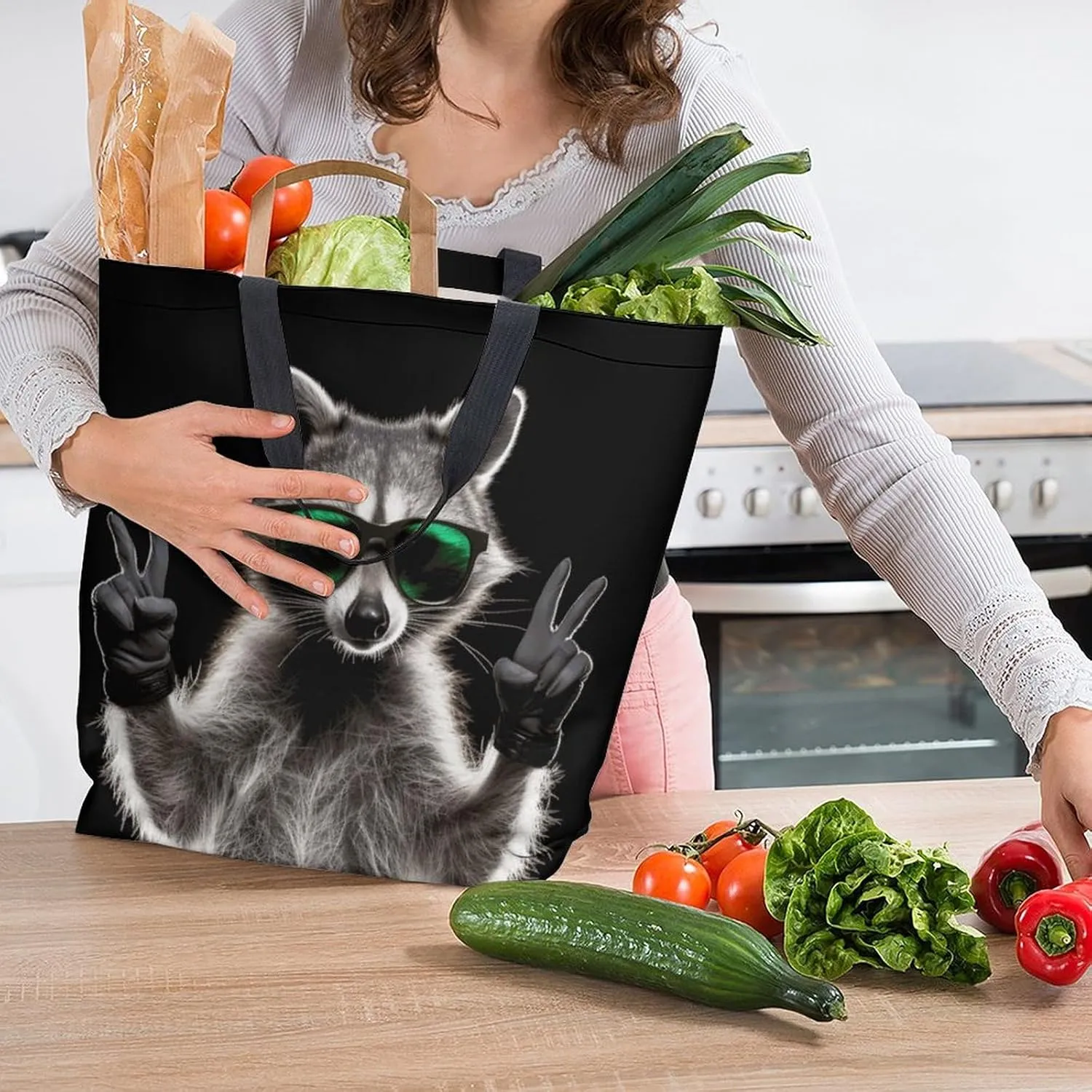Canvas Tote Bag Large Women Casual Shoulder Bag Handbag Reusable Beach Shopping Grocery Bag For Outdoors