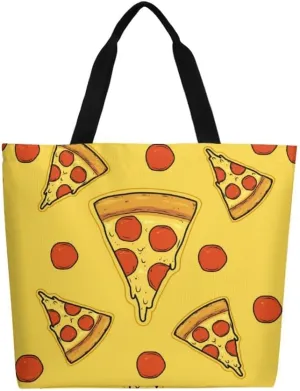 Canvas Tote Bag - Large Women's Casual Shoulder Handbag - Reusable Beach & Shopping Grocery Bag for Outdoors