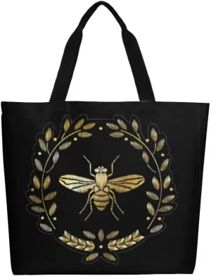Canvas Tote Bag - Large Women's Casual Shoulder Handbag - Reusable Beach & Shopping Grocery Bag for Outdoors