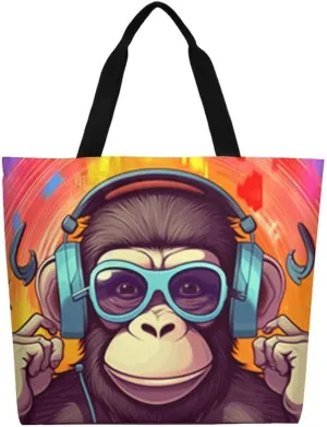 Canvas Tote Bag - Large Women's Casual Shoulder Handbag - Reusable Beach & Shopping Grocery Bag for Outdoors