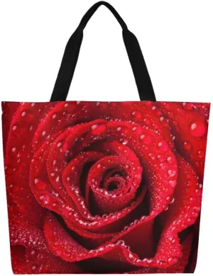 Canvas Tote Bag - Large Women's Casual Shoulder Handbag - Reusable Beach & Shopping Grocery Bag for Outdoors