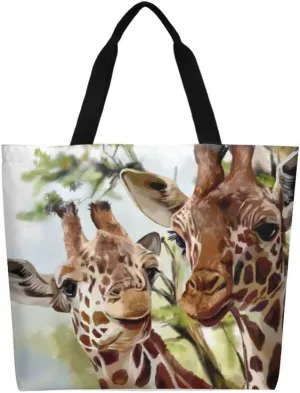 Canvas Tote Bag - Large Women's Casual Shoulder Handbag - Reusable Beach & Shopping Grocery Bag for Outdoors
