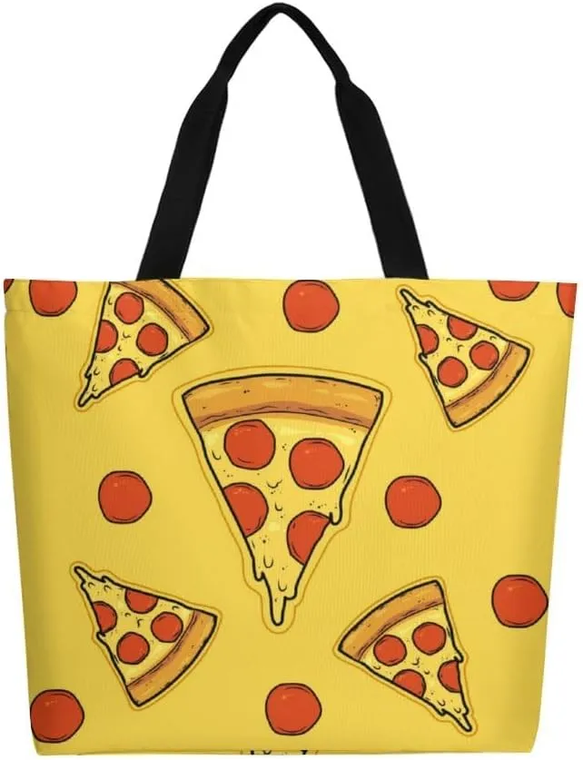 Canvas Tote Bag - Large Women's Casual Shoulder Handbag - Reusable Beach & Shopping Grocery Bag for Outdoors