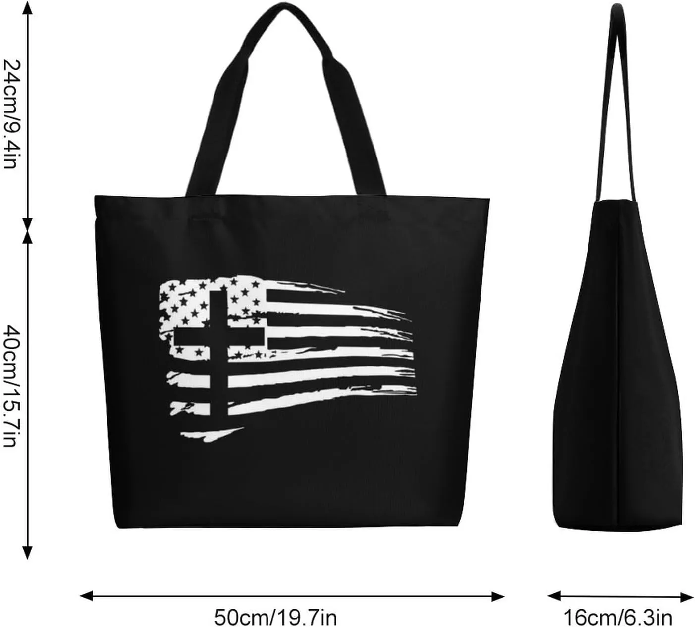 Canvas Tote Bag - Large Women's Casual Shoulder Handbag - Reusable Beach & Shopping Grocery Bag for Outdoors