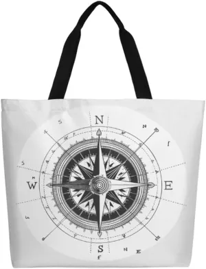 Canvas Tote Bag - Large Women's Casual Shoulder Handbag - Reusable Beach Shopping Grocery Bag for Outdoors