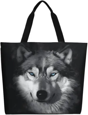 Canvas Tote Bag - Large Women's Casual Shoulder Handbag - Reusable Beach Shopping Grocery Bag for Outdoors