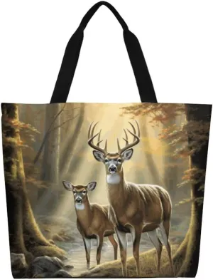 Canvas Tote Bag - Large Women's Casual Shoulder Handbag - Reusable Beach Shopping Grocery Bag for Outdoors