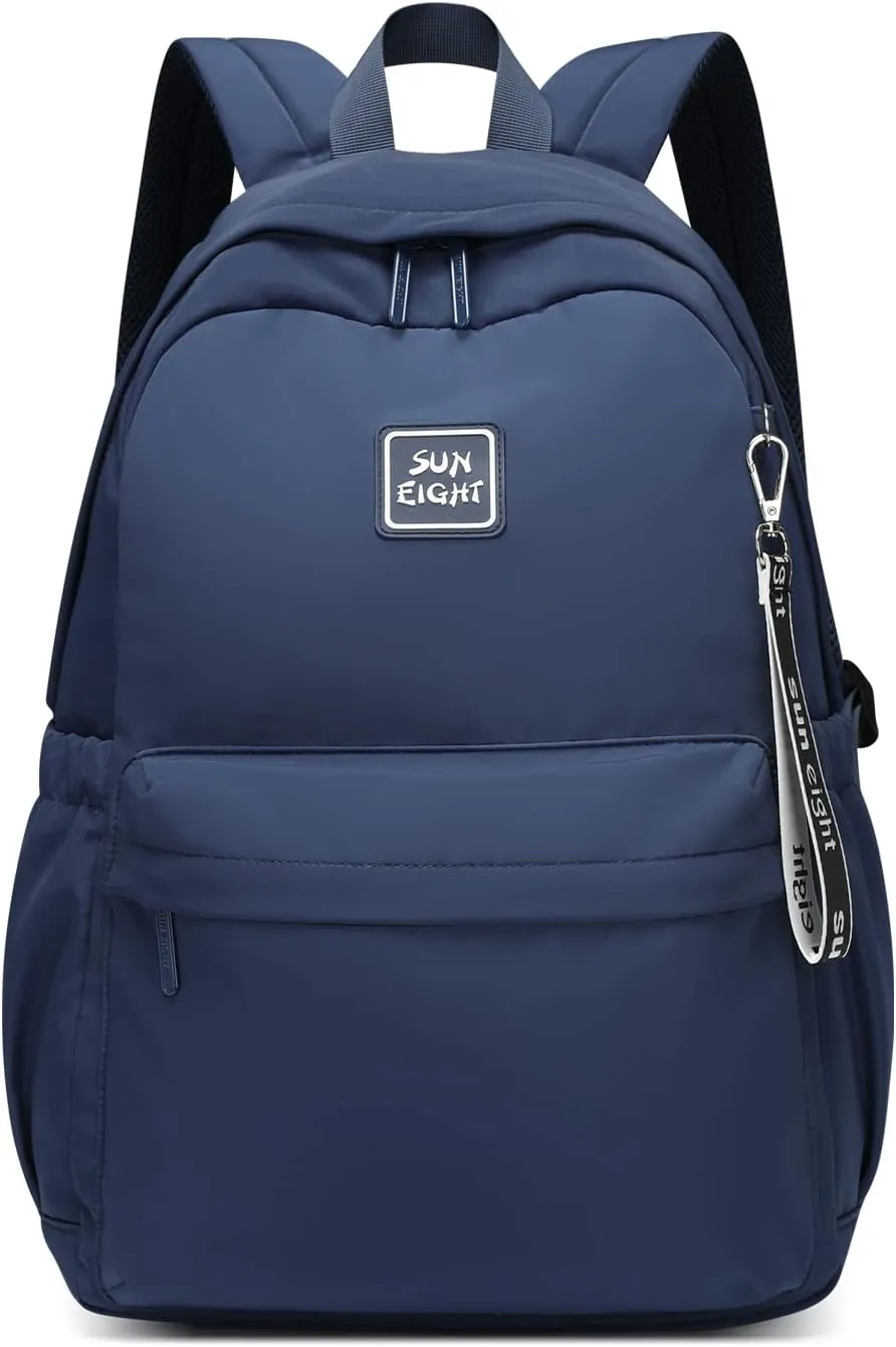 Caran·Y Kids Backpack 26L Waterproof School Bag for Girls & Boys Ages 3-13 - Lightweight Durable Backpack with 15 Pockets,Ergonomic Design for Elementary/Middle School,Travel & Daily Use (Navy Blue)