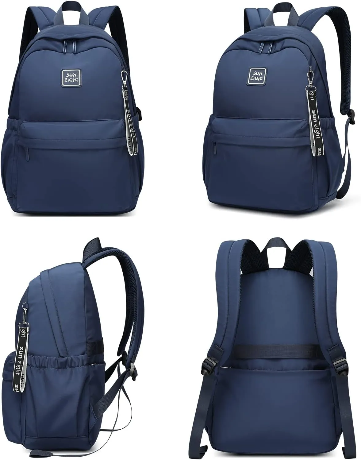 Caran·Y Kids Backpack 26L Waterproof School Bag for Girls & Boys Ages 3-13 - Lightweight Durable Backpack with 15 Pockets,Ergonomic Design for Elementary/Middle School,Travel & Daily Use (Navy Blue)