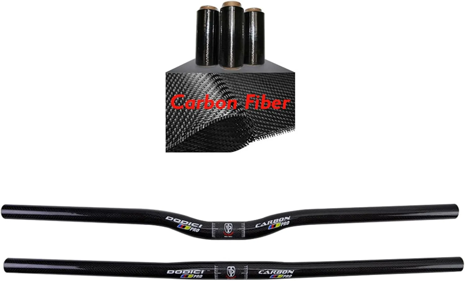 Carbon Mountain Bike Handlebars, Multiple Sizes, Anti-Shock, Easy Install for Mountain, Road, and Off-Road Bikes for Outdoor Sports Cycling (Straight handle, 25.4 * 420MM)
