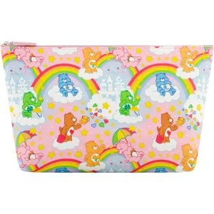 Care Bears Women's Makeup Bag, Small Travel Cosmetic Zipper Pouch Organizer, Lavender