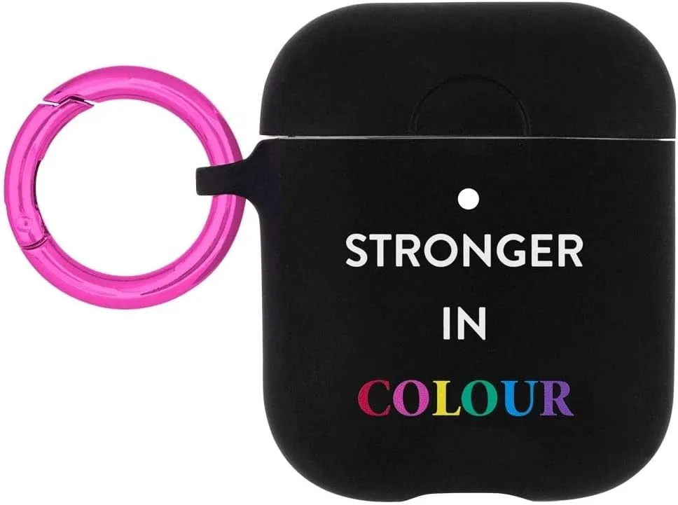 Case-Mate - Case for Airpods 1-2 - Prabal Gurung - Compatible with Apple AirPods Series 1 and 2 -Stronger in Colour - Black