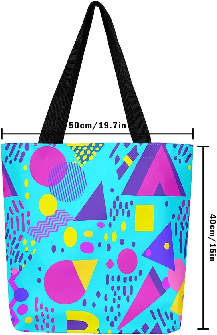 Chemical Equation Canvas Tote Bag for Women,Chemistry Large Capacity Gym Bag Science Students Learning Gift