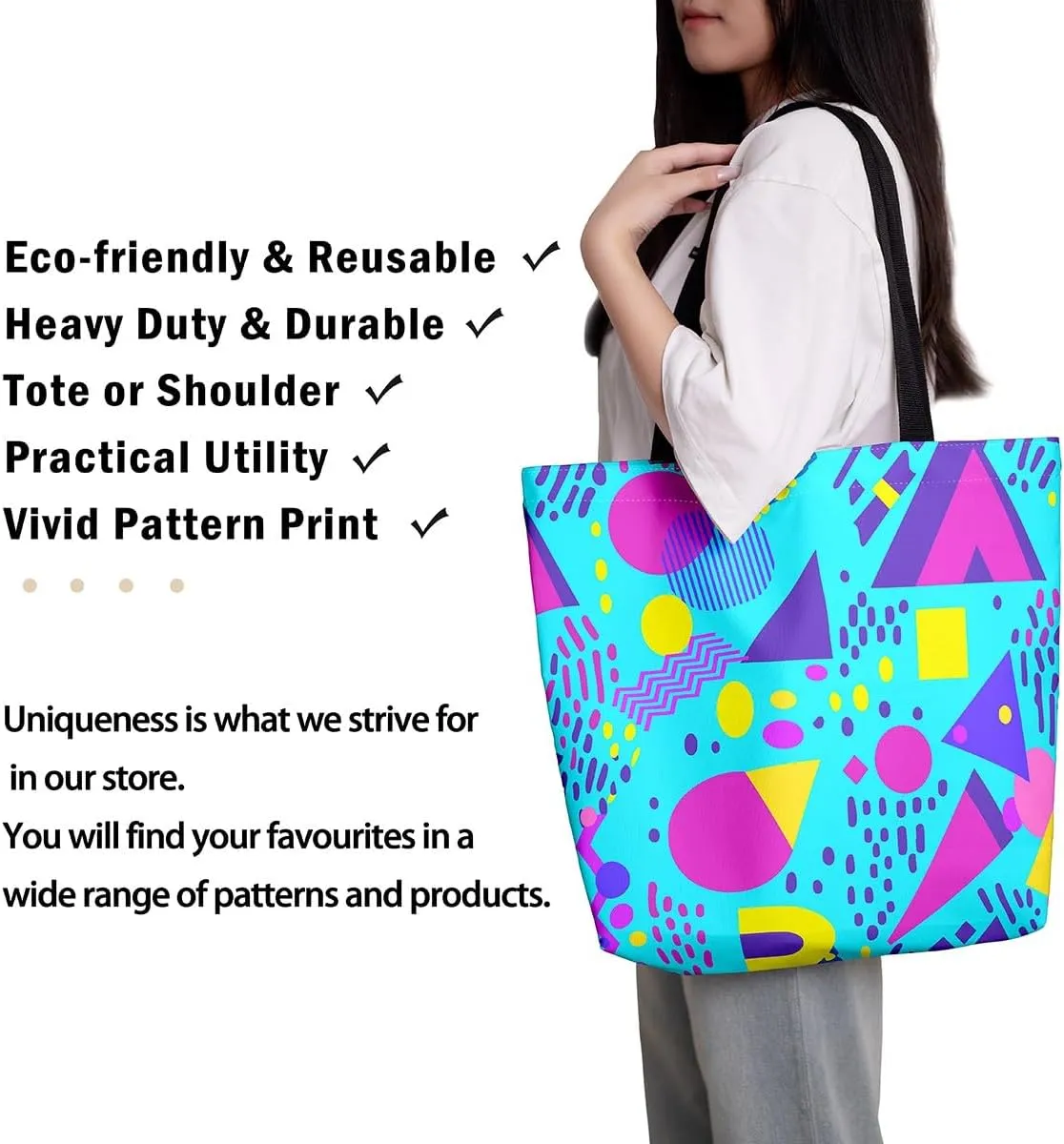 Chemical Equation Canvas Tote Bag for Women,Chemistry Large Capacity Gym Bag Science Students Learning Gift