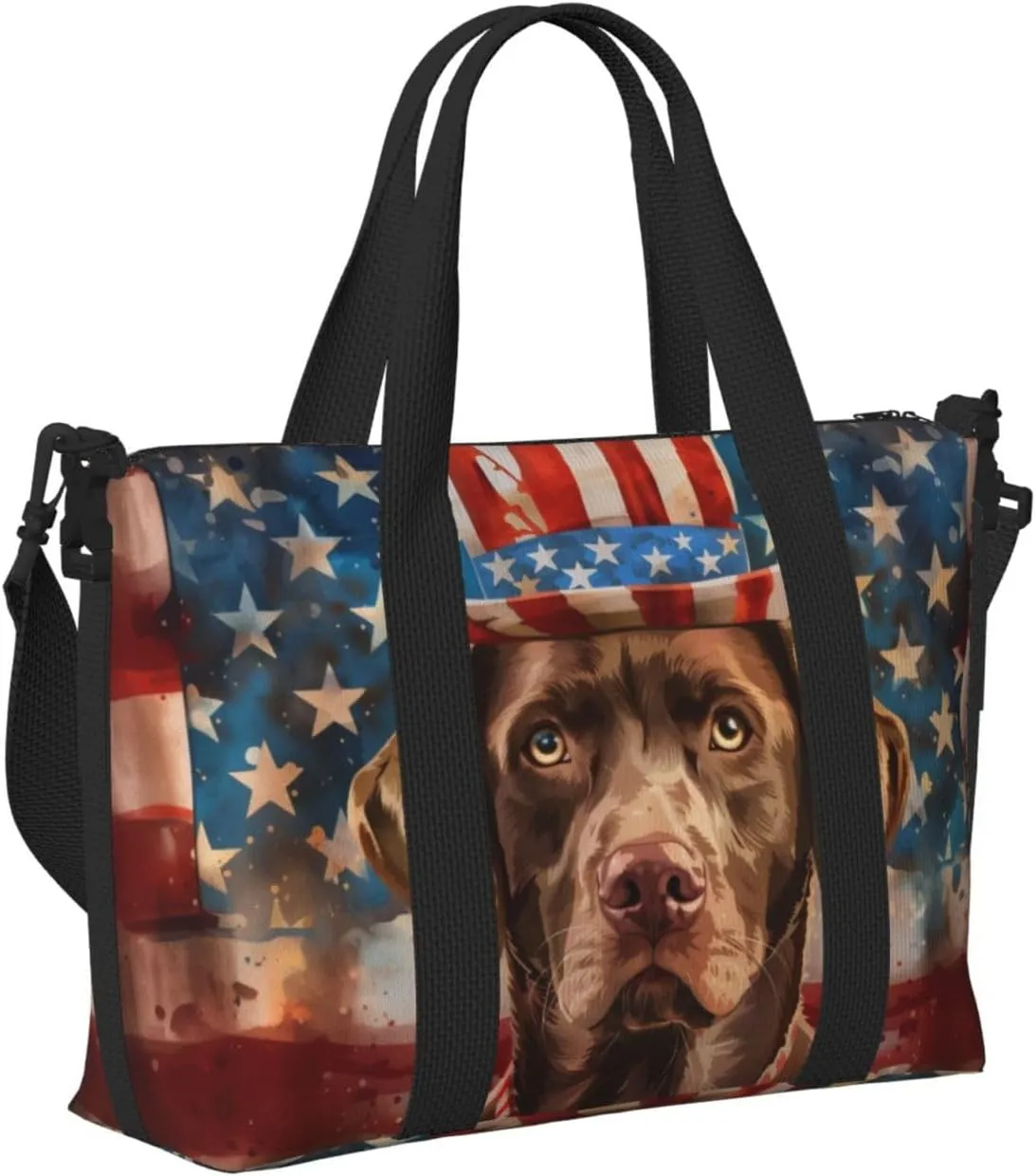 Chesapeake Bay Retriever print Travel Duffel Bag, Sports Tote Gym Bag, Swim Pool Bag Large Shoulder Tote Bag for Beach Weekender
