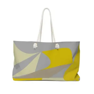 Chic Oversized Polyester Weekender Bag Abstract Art