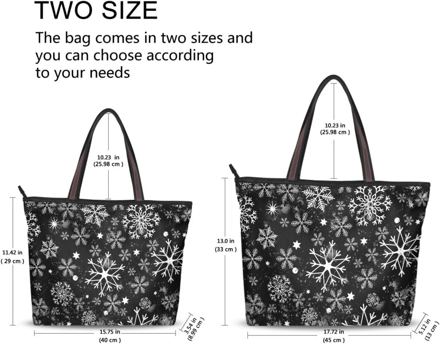 Christmas Handbag for Women Shoulder Bag Gym Tote Travel Shopping Satchel