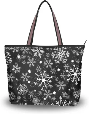 Christmas Handbag for Women Shoulder Bag Gym Tote Travel Shopping Satchel