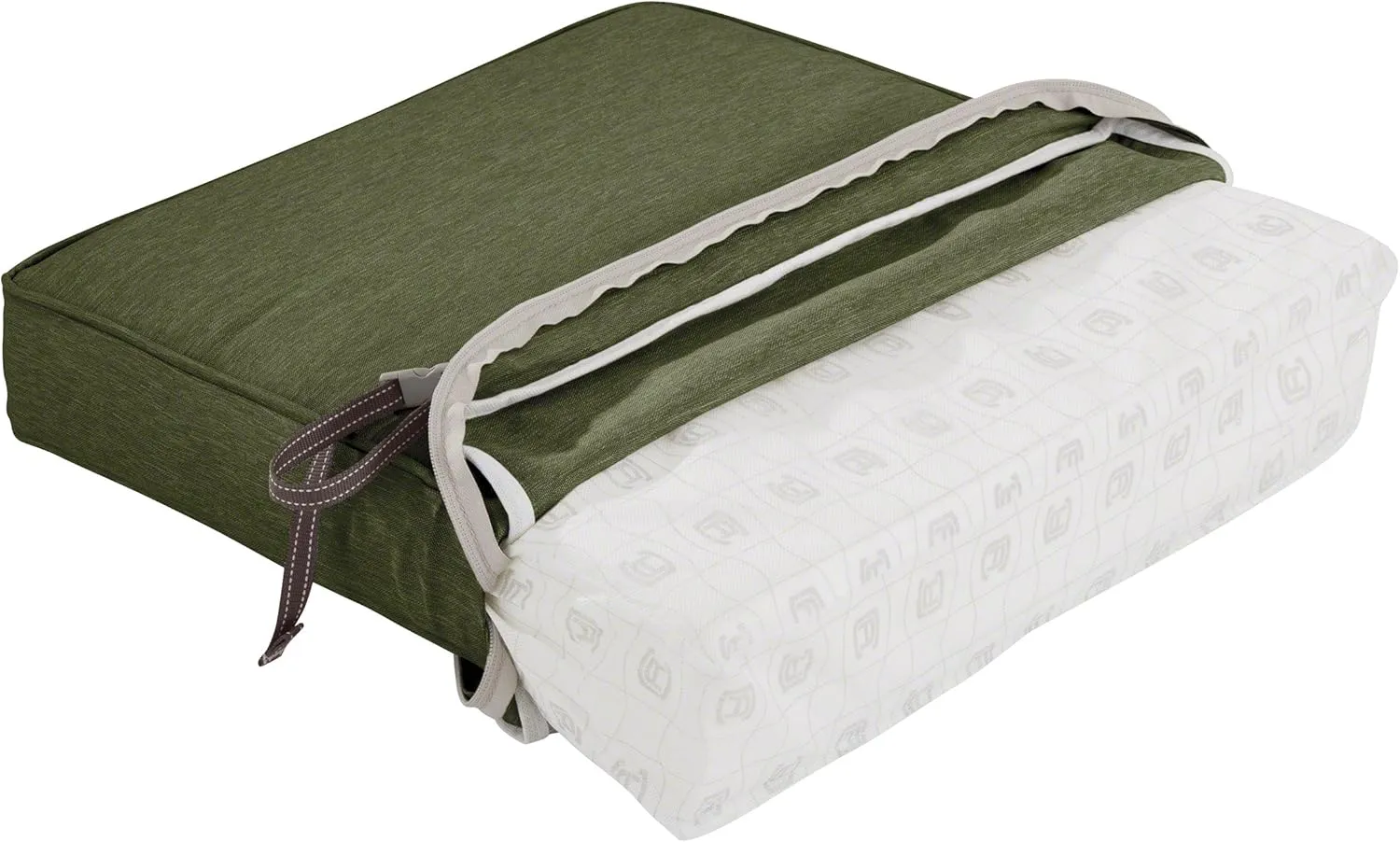Classic Accessories Montlake FadeSafe Water-Repellent 48 x 18 x 3 Inch Outdoor Bench Cushion, Heather Fern