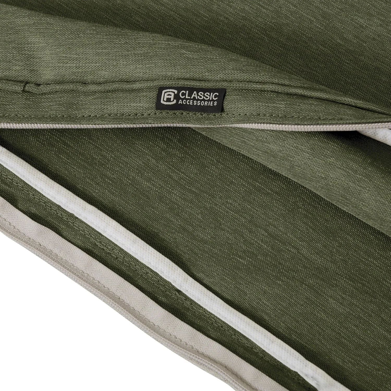 Classic Accessories Montlake FadeSafe Water-Repellent 48 x 18 x 3 Inch Outdoor Bench Cushion, Heather Fern