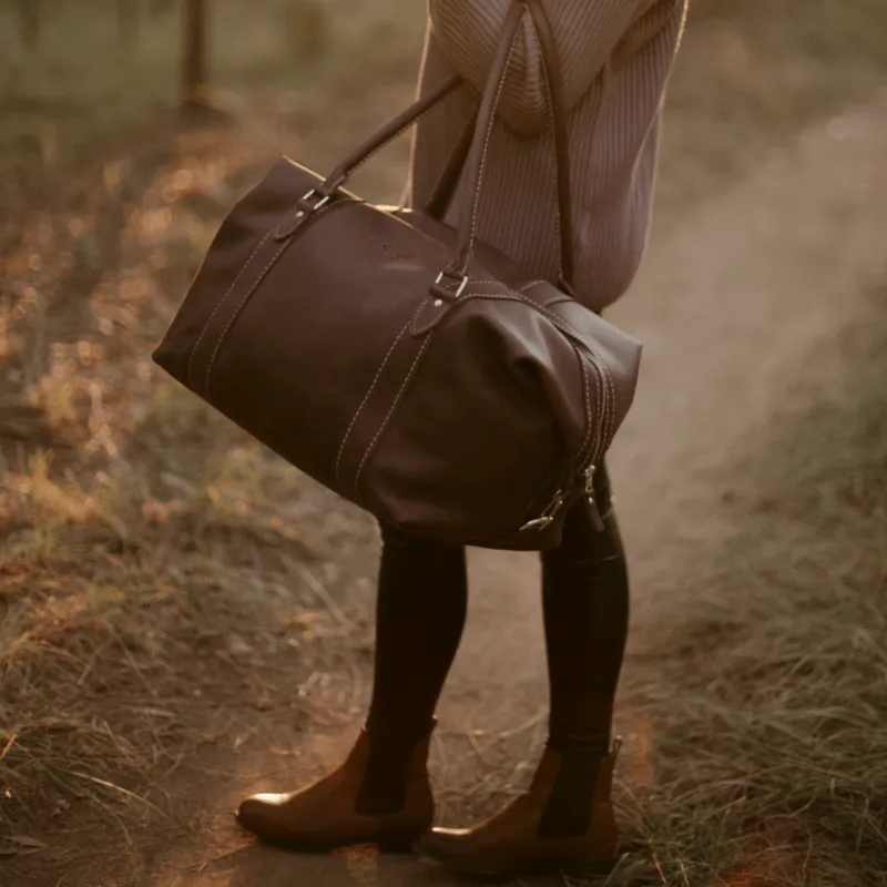 Classic Leather Duffle Bag