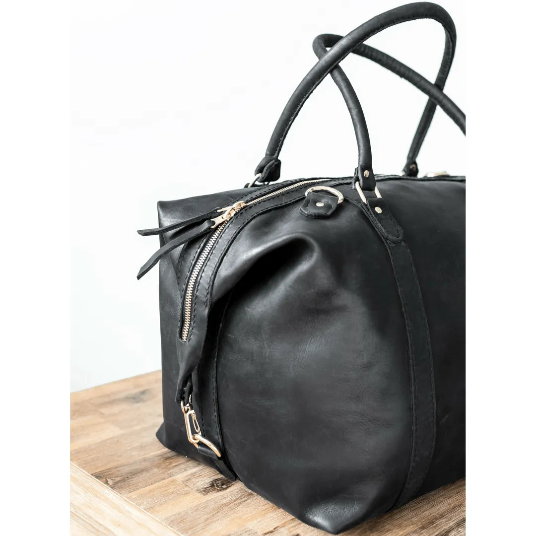 Classic Leather Duffle Bag