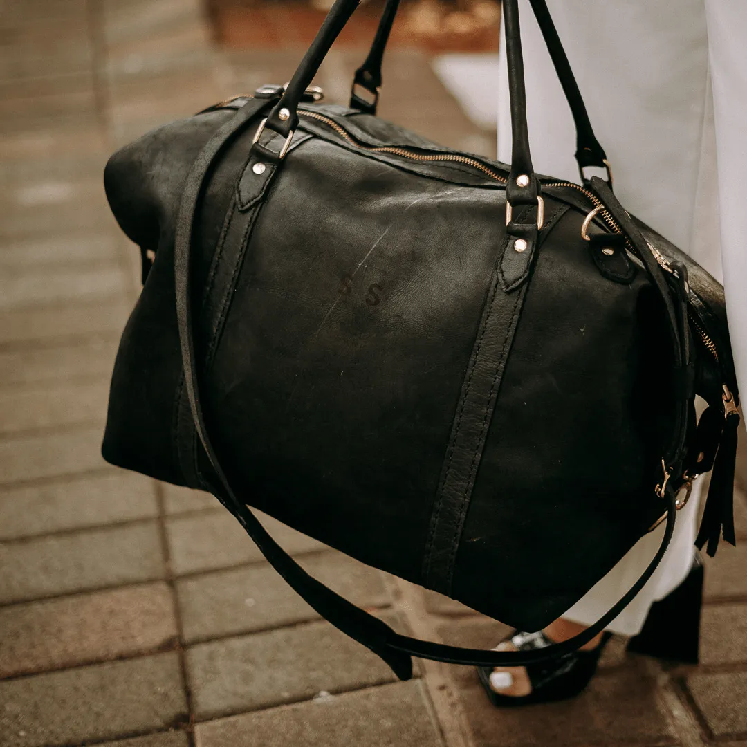 Classic Leather Duffle Bag