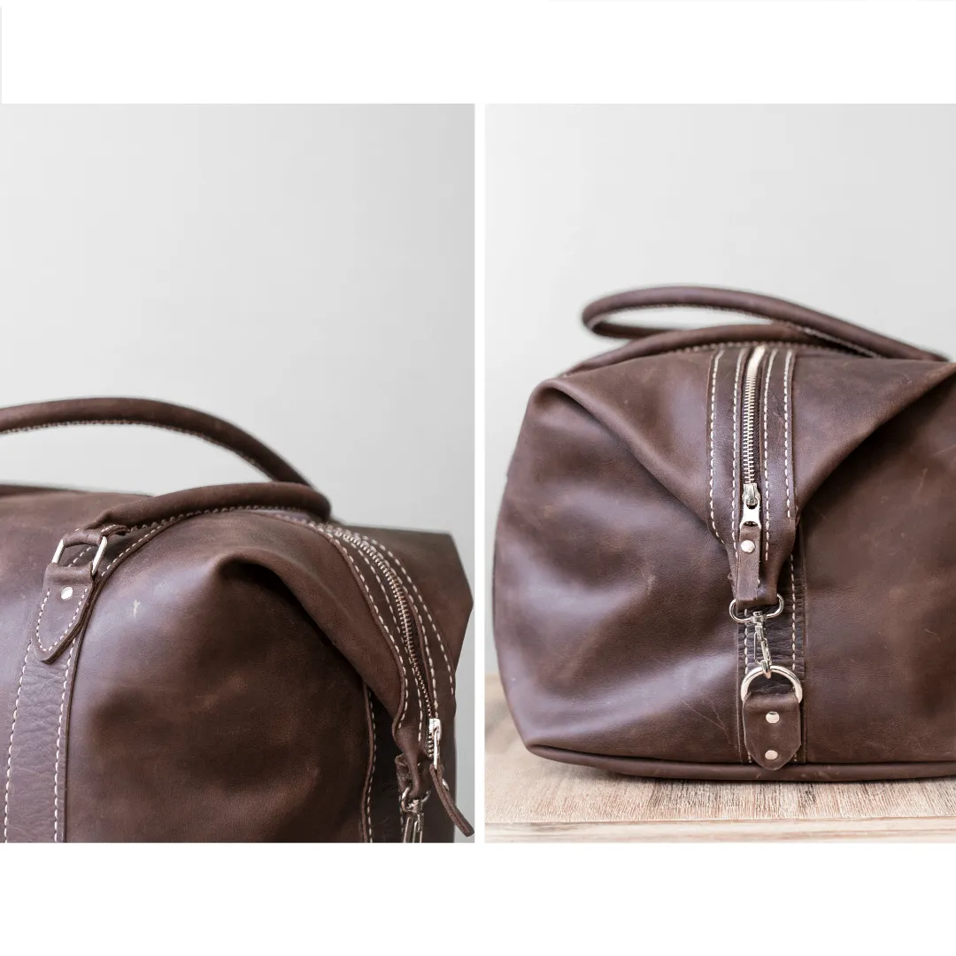 Classic Leather Duffle Bag
