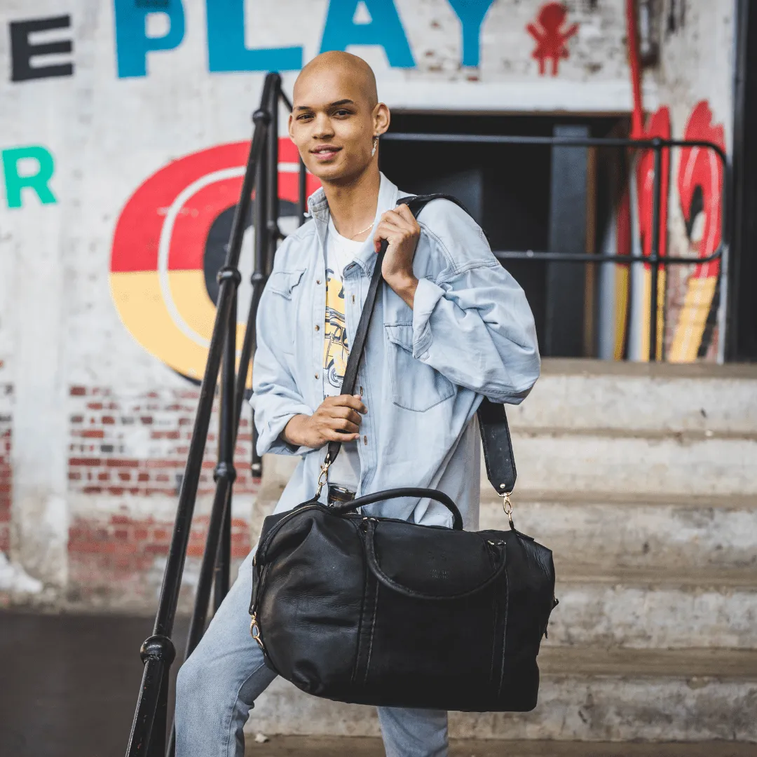 Classic Leather Duffle Bag