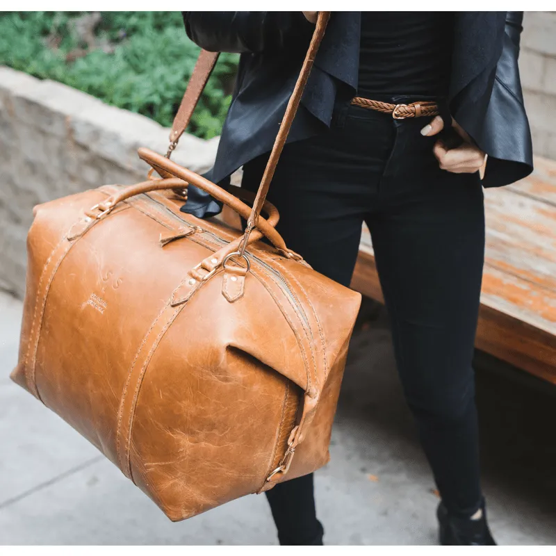 Classic Leather Duffle Bag