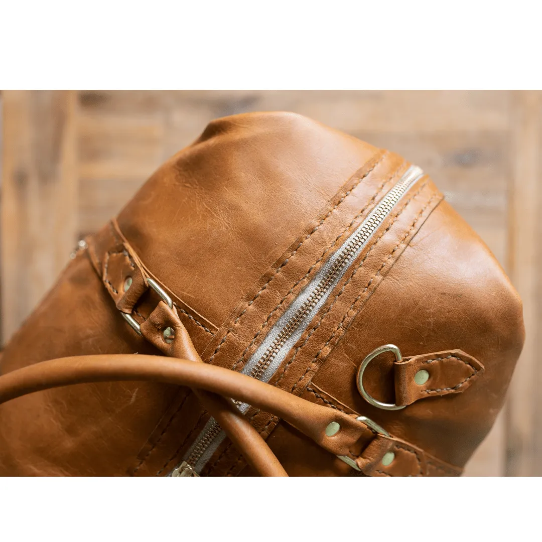 Classic Leather Duffle Bag