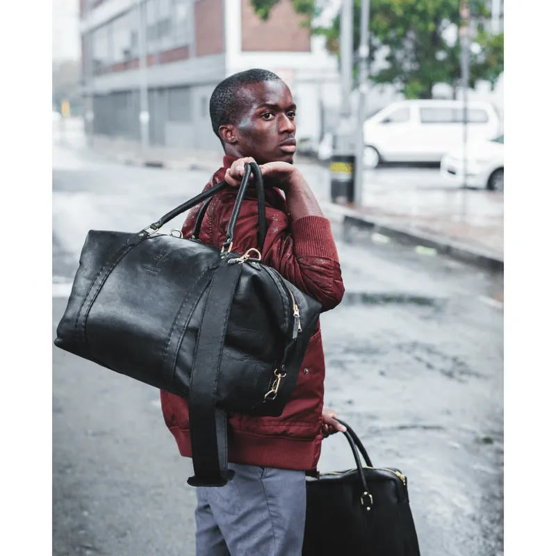 Classic Leather Duffle Bag
