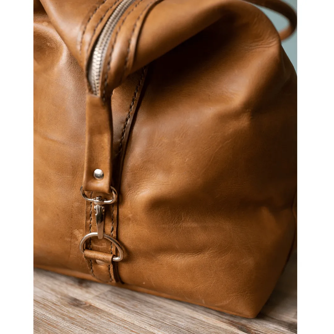 Classic Leather Duffle Bag