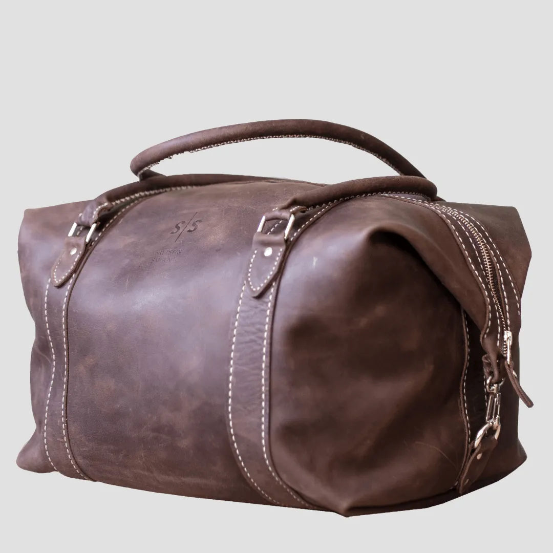 Classic Leather Duffle Bag