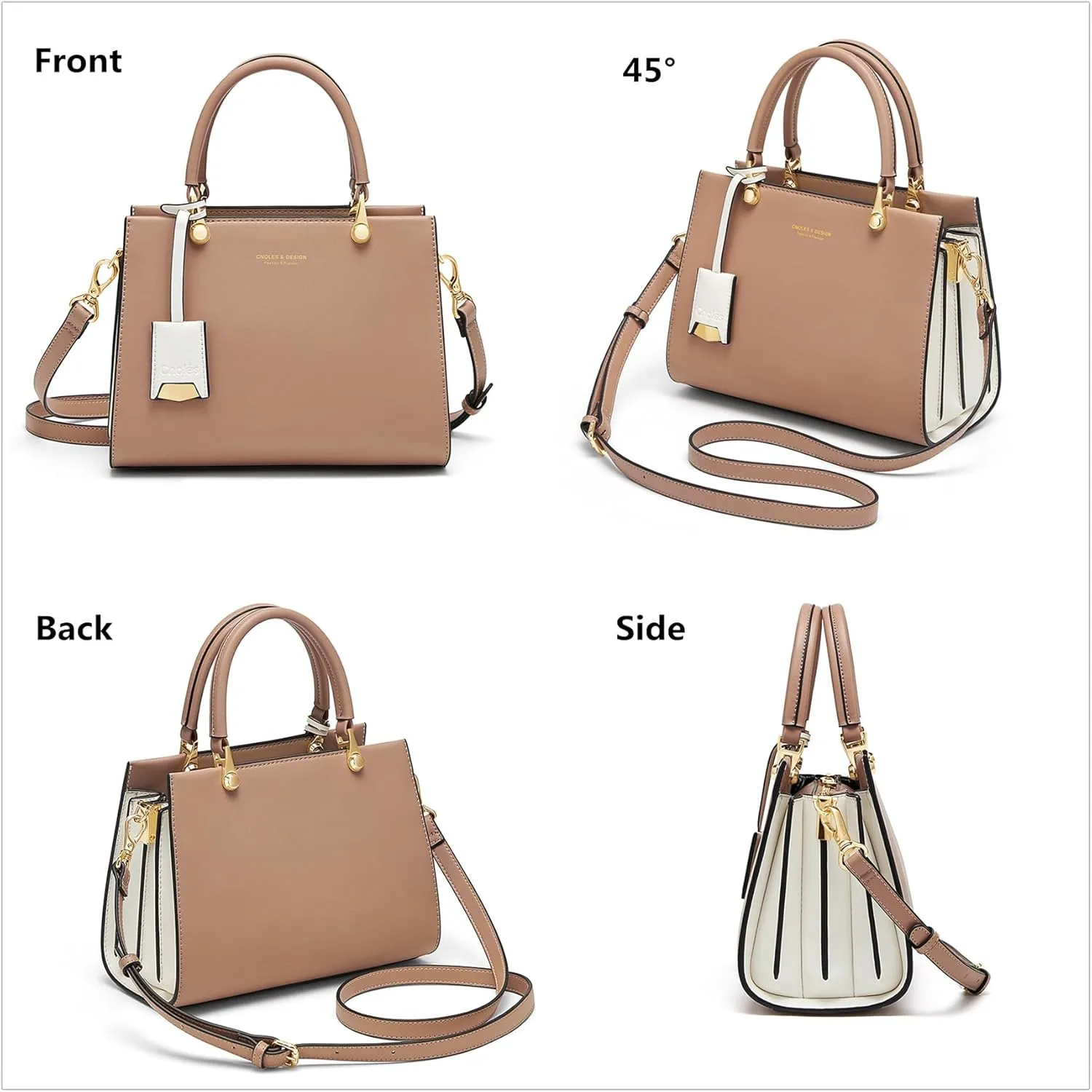 Cnoles Handbags for Women Large Capacity Tote Shoulder Bags Ladies Handle Satchel Purse