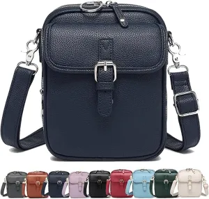 Collaborate Crossbody Leather Bag, Comebybuy Purse Vintage Mini Messenger Bag, Mini Phone Pouch with Card Slot