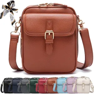 Collaboraten1 Crossbody Leather Bag, Urvashi Crossbody Leather Bag for Women Travel, Vintage Anti-Theft