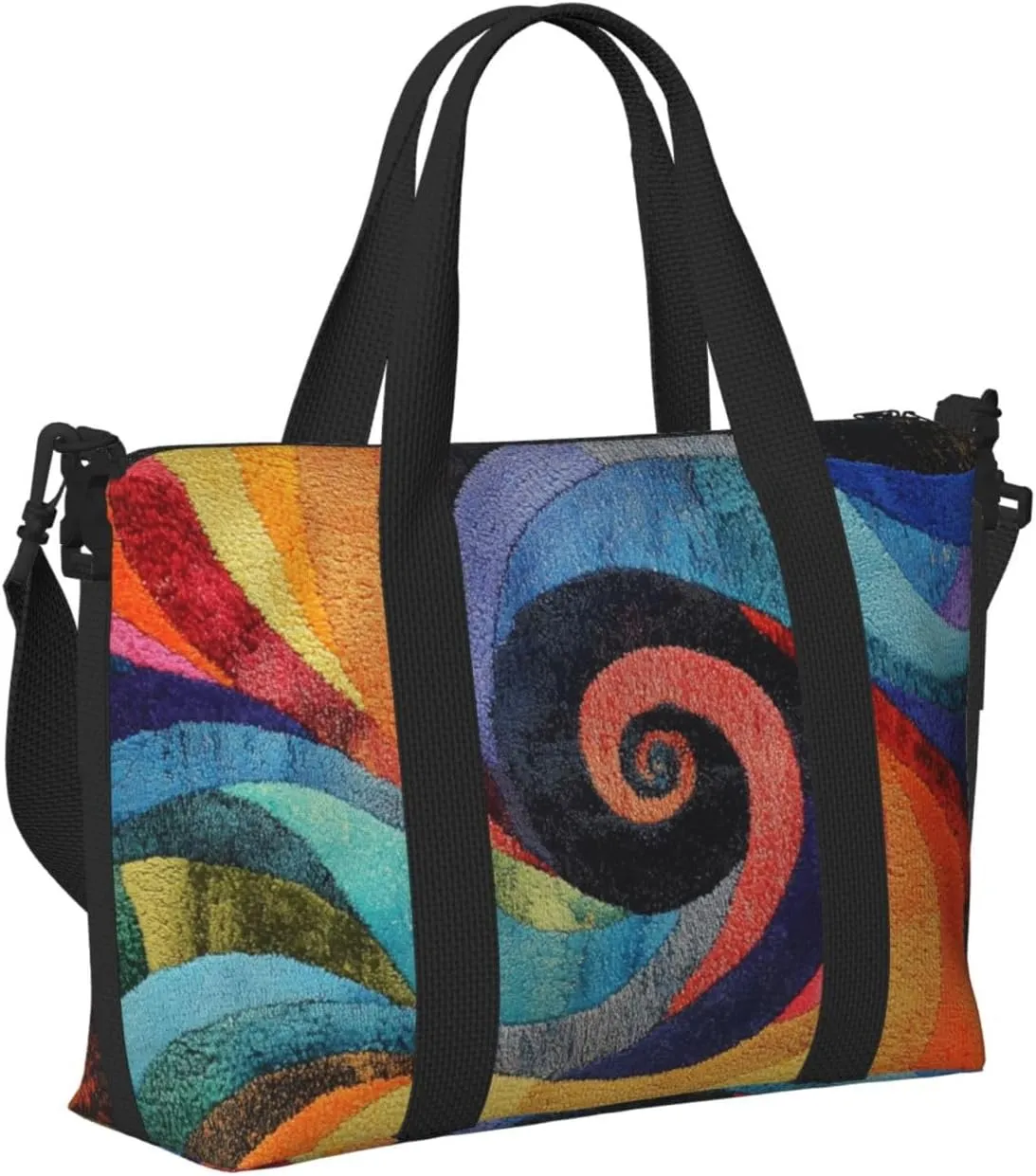 Colorful art print Travel Duffel Bag, Sports Tote Gym Bag, Swim Pool Bag Large Shoulder Tote Bag for Beach Weekender