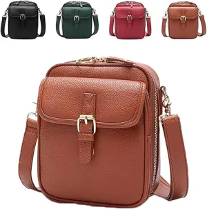 Comebybuy Vintage Large Capacity Messenger Bag, Purse Vintage Mini Messenger Bag for Women