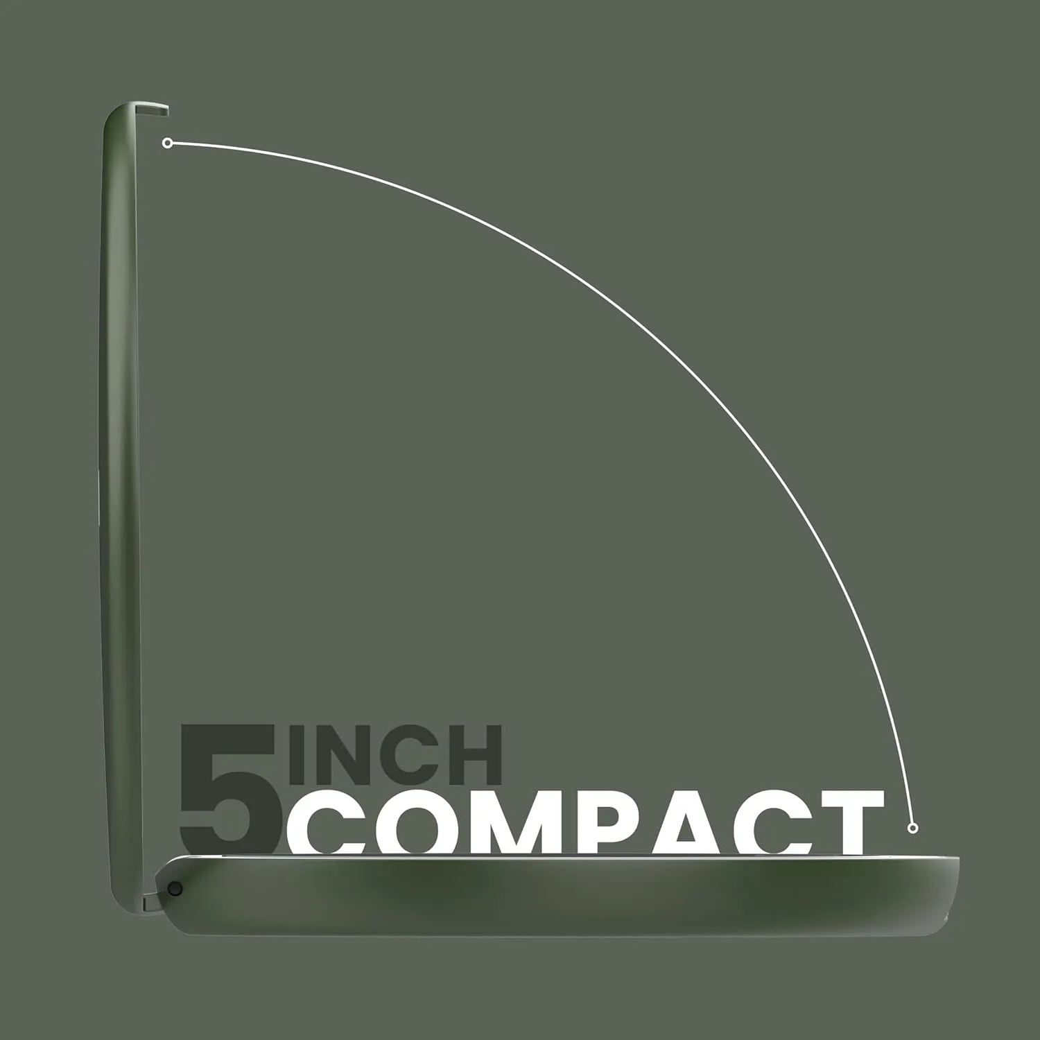 Compact Travel Mirror | Travel Makeup Mirror with Light | LED Lighted Vanity Mirror with 3 Light Modes | 7X Magnification Folding Portable & Rechargeable (Forest Green)