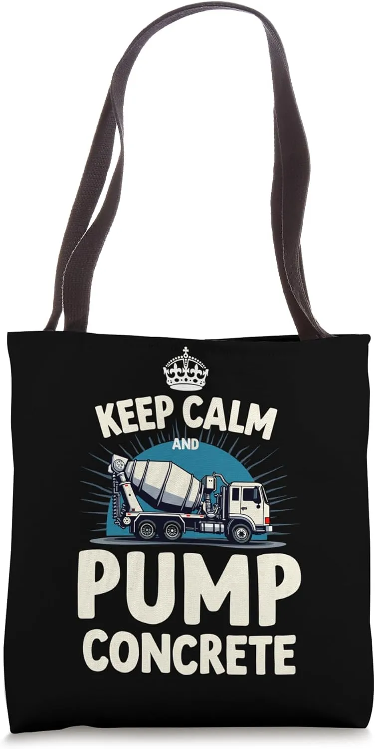 Concrete Pump Truck Operator Heavy Equipment Construction Tote Bag