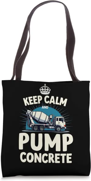 Concrete Pump Truck Operator Heavy Equipment Construction Tote Bag