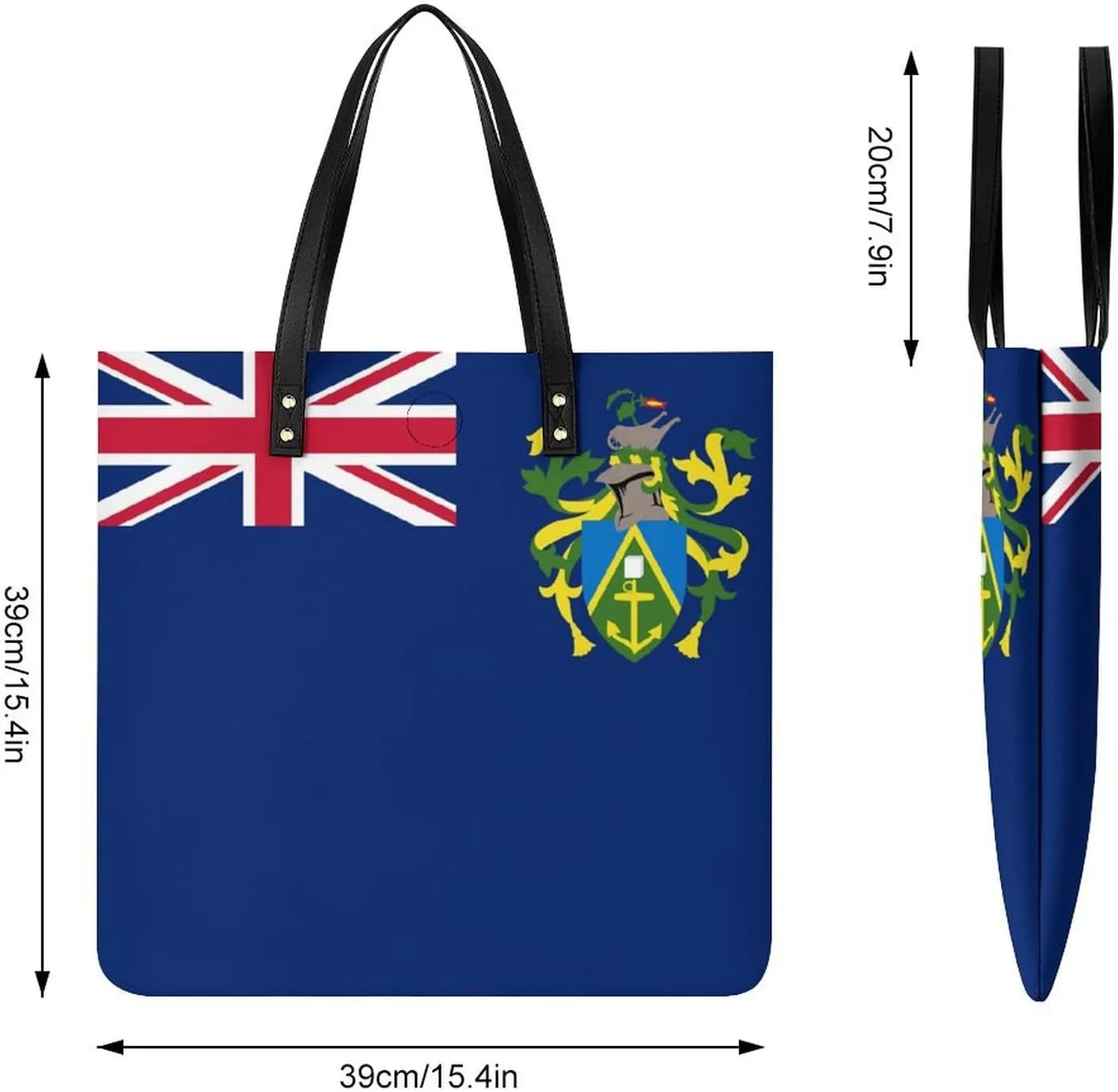 Congo Flag Women's Elegant Shoulder Bag Large Capacity Leather Tote for Casual Outings