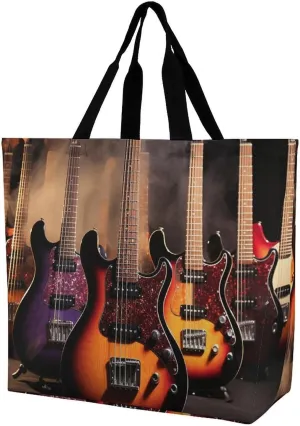 Cool Electric Guitar Crossbody Bag Women's Fashion Tote Bag Shoulder Tote Bag Versatile Travel Shoulder Bag Fitness Tote Bag for Fitness Trips Out
