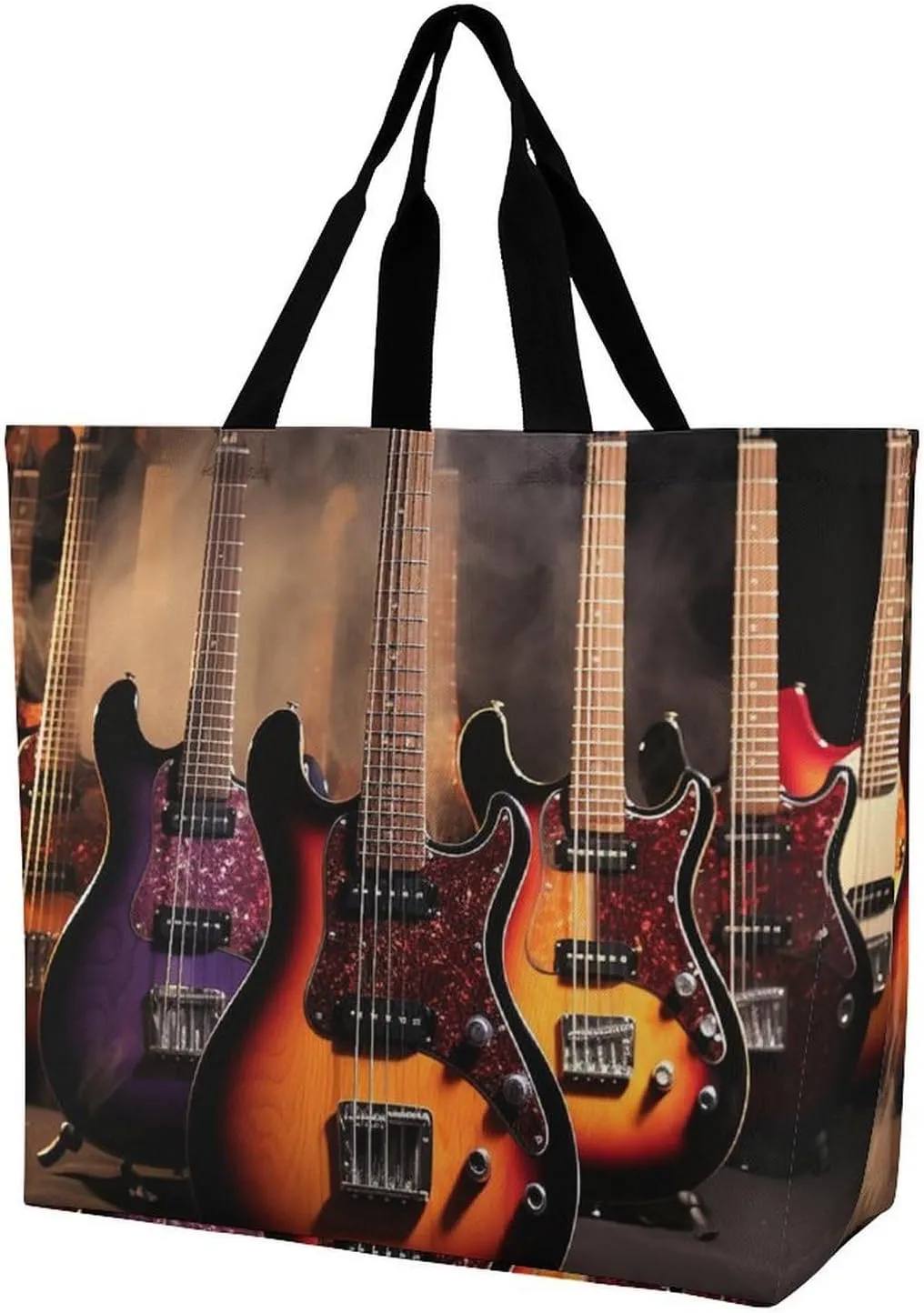 Cool Electric Guitar Crossbody Bag Women's Fashion Tote Bag Shoulder Tote Bag Versatile Travel Shoulder Bag Fitness Tote Bag for Fitness Trips Out