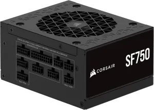 CORSAIR SF750 (2024) Fully Modular Low Noise 80 Plus Platinum ATX Power Supply – 3.0 Compliant – PCIe 5.0 Ready – SFX-to-ATX Bracket Included – Black