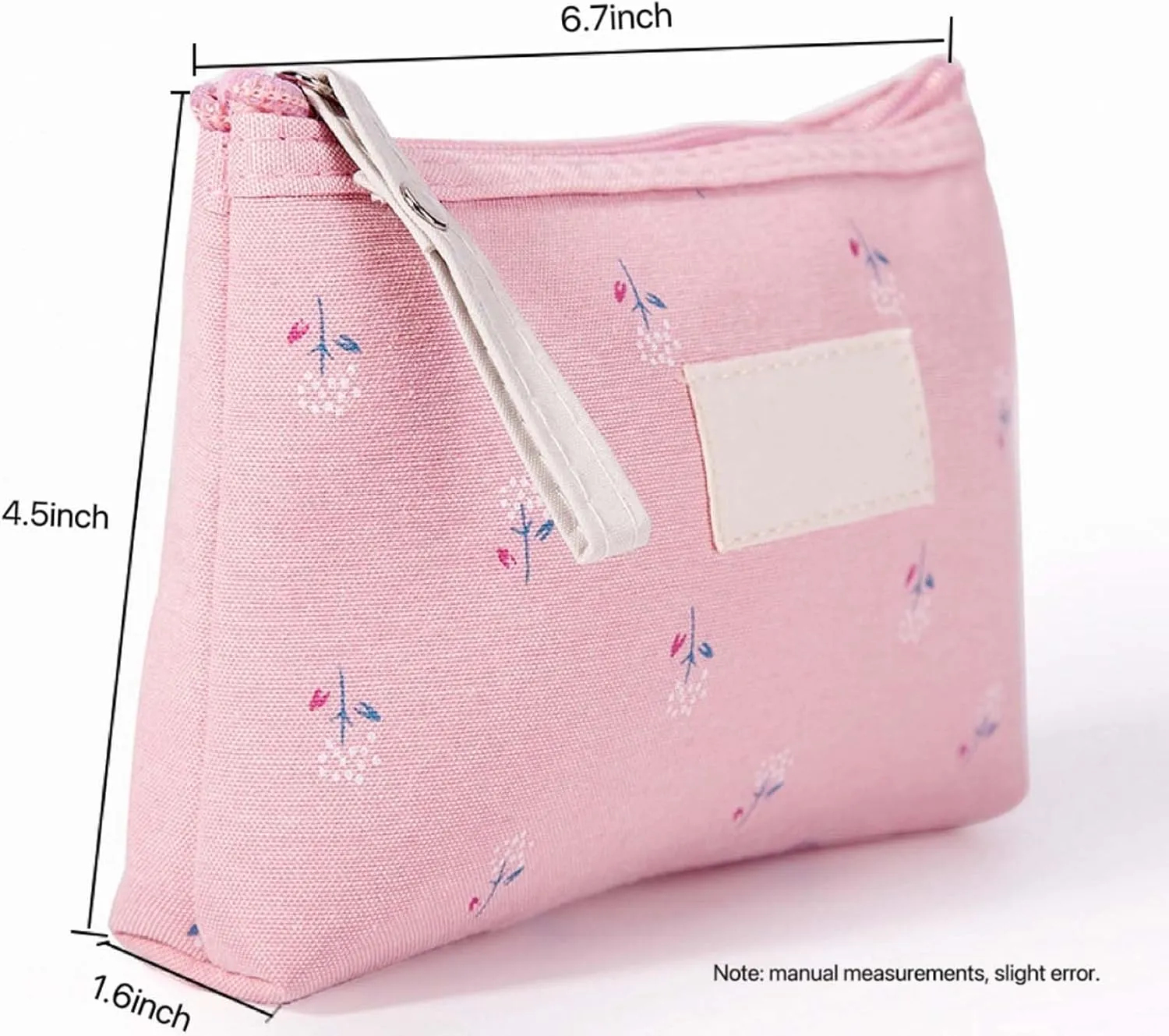 Cosmetic Bag for Women Travel Makeup Bag Toiletry Bag Small Zipper Pouch Cute Purse Make up Travel Organizer Skincare Bag Cosmetic Pouch (B-blue)