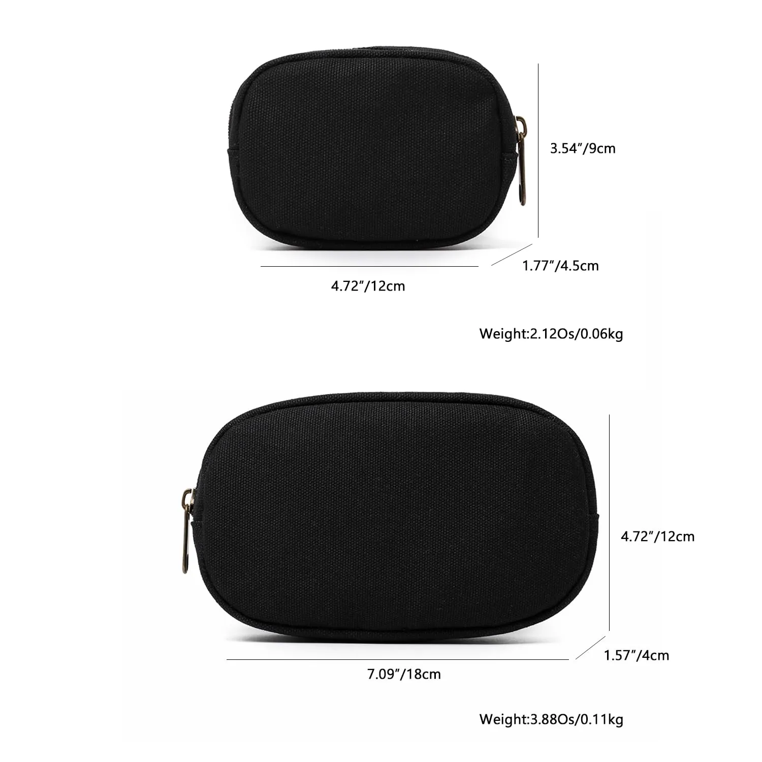 Cosmetic Bag Travel Makeup Pouch for Women Zip Up Makeup Bag Stylish and Compact