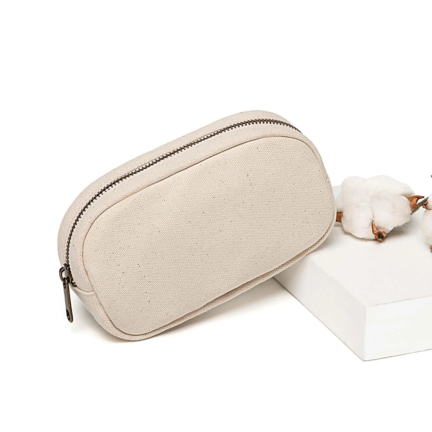 Cosmetic Bag Travel Makeup Pouch for Women Zip Up Makeup Bag Stylish and Compact
