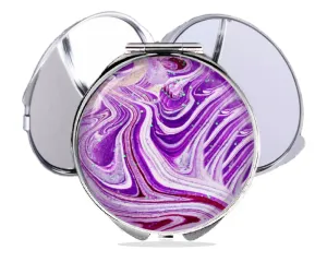 cosmetic handheld mirror personalized gift, travel compact mirror, portable makeup mirror (STYLE D)
